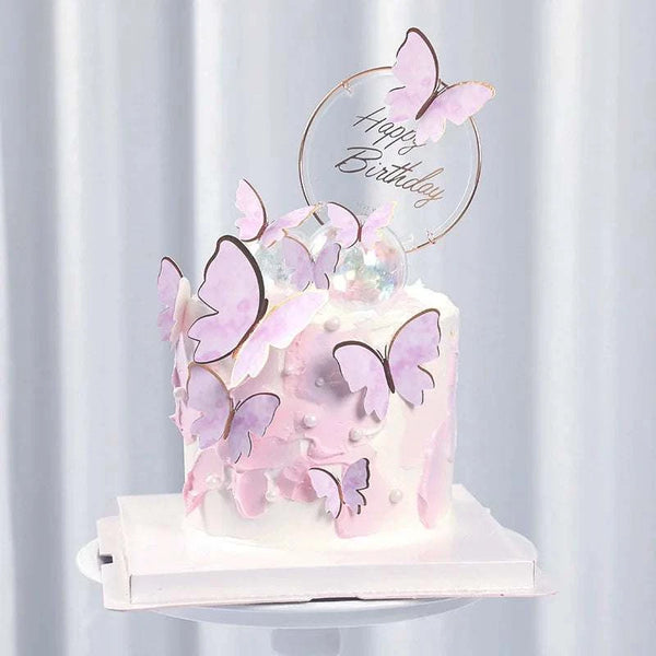 Scot Gifts Handmade Butterfly Cake Toppers Set